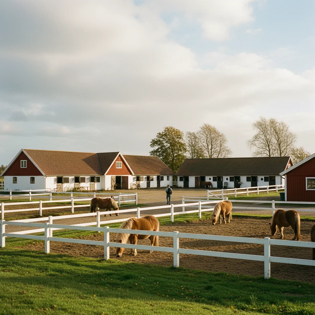 Dänischer Reiterhof mit Koppeln und Stallungen