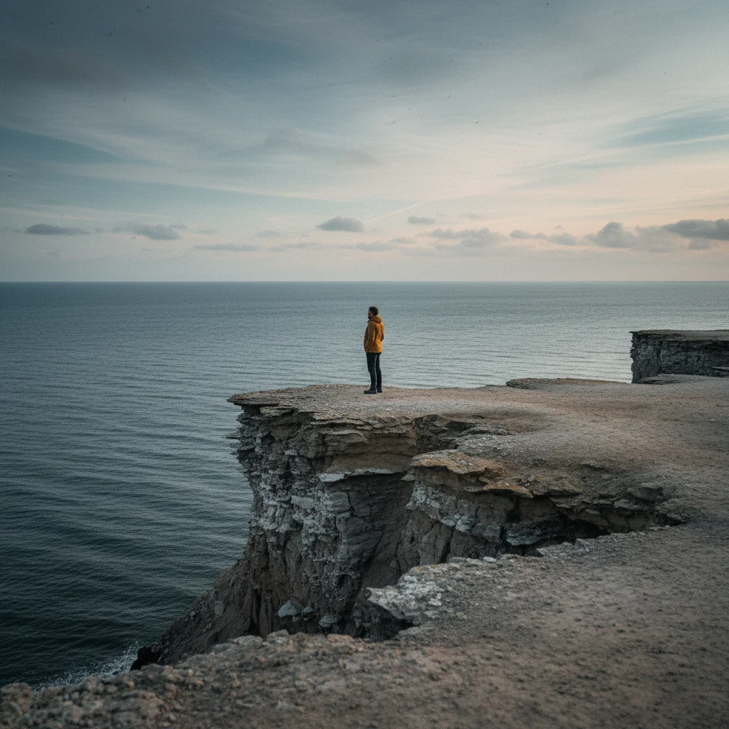 Steilklippe bei Rubjerg Knude mit Blick auf die Nordsee