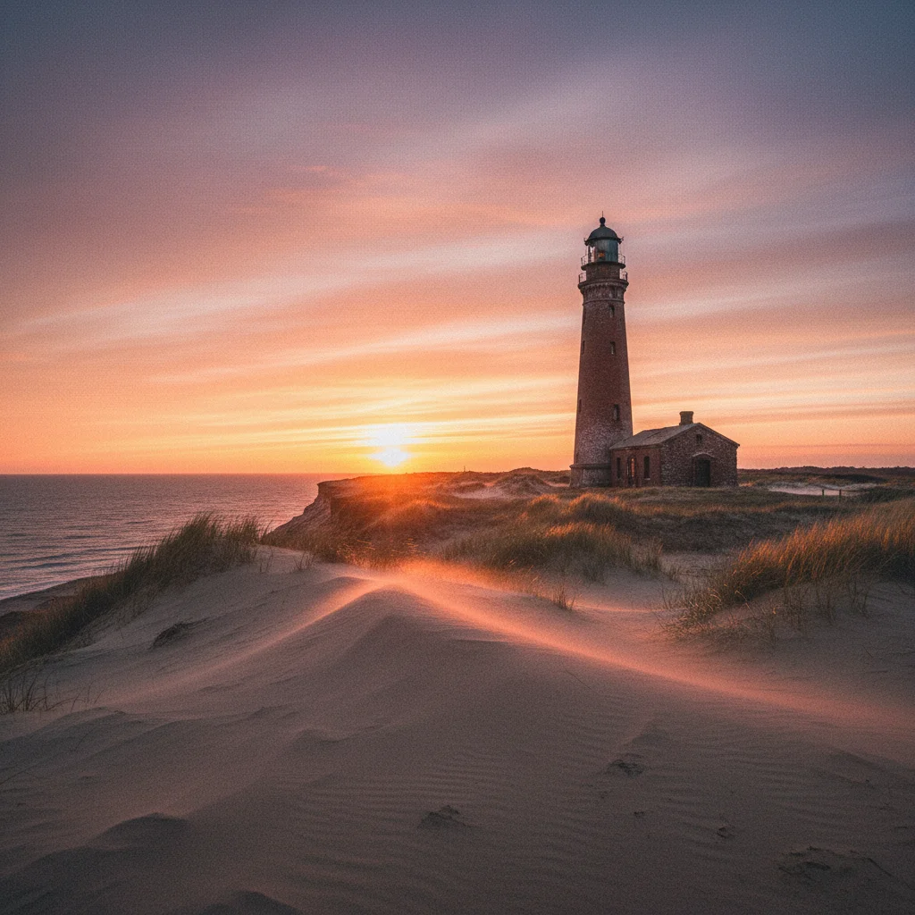 Sonnenuntergang am Leuchtturm Rubjerg Knude