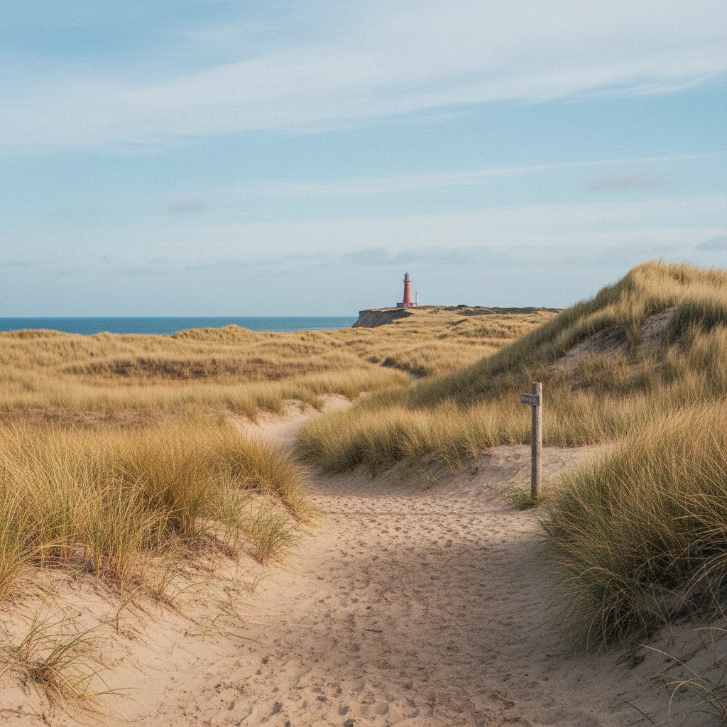Wanderweg durch die Dünenlandschaft bei Rubjerg Knude