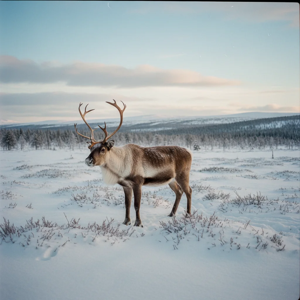 Rentierschlittenfahrt in Saariselkä