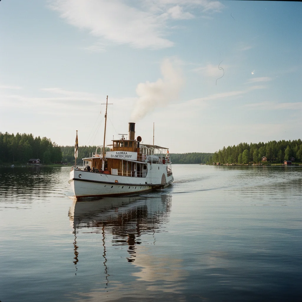 Historisches Dampfschiff auf dem Saimaa See