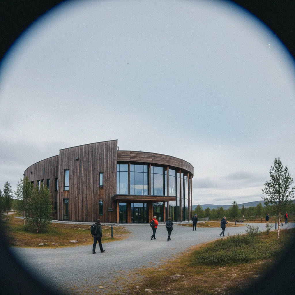 Das Sámi-Parlament (Sámediggi) in Karasjok, Norwegen