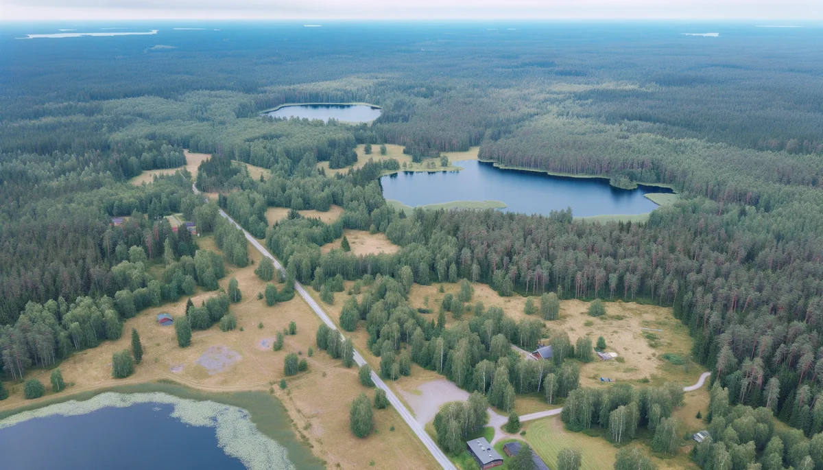 Schweden Natur von oben