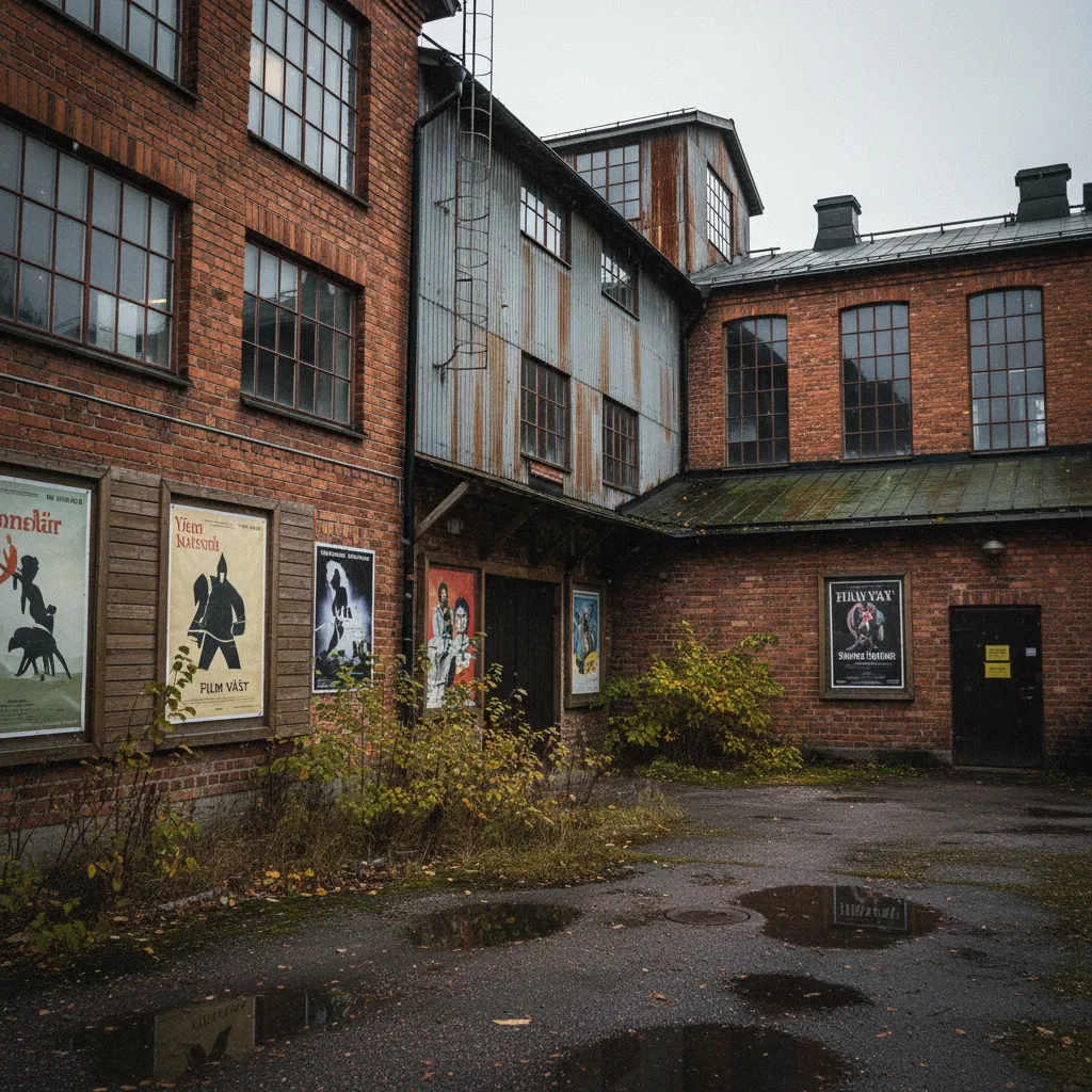 Filmstudio-Gebäude in Trollhättan, dem schwedischen Trollywood