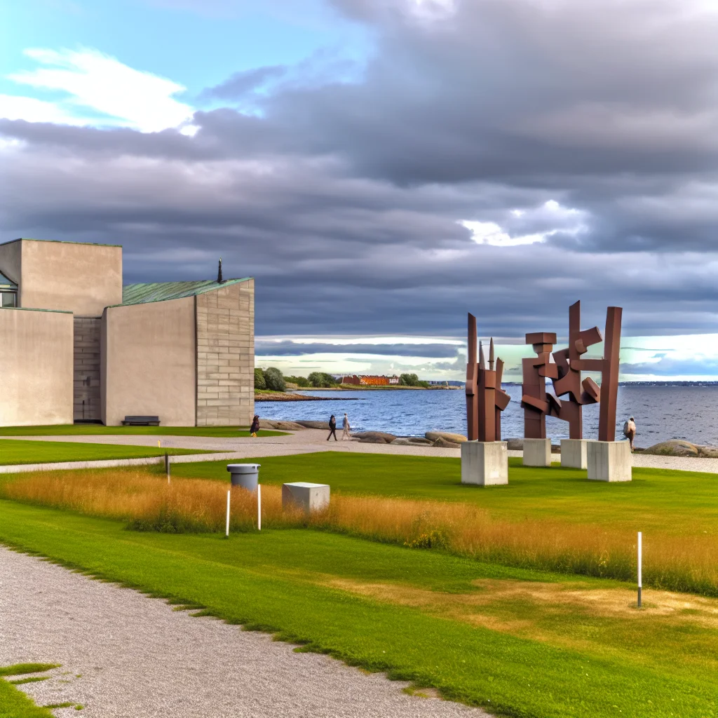 Louisiana Museum für moderne Kunst in Humlebæk mit Skulpturengarten am Øresund
