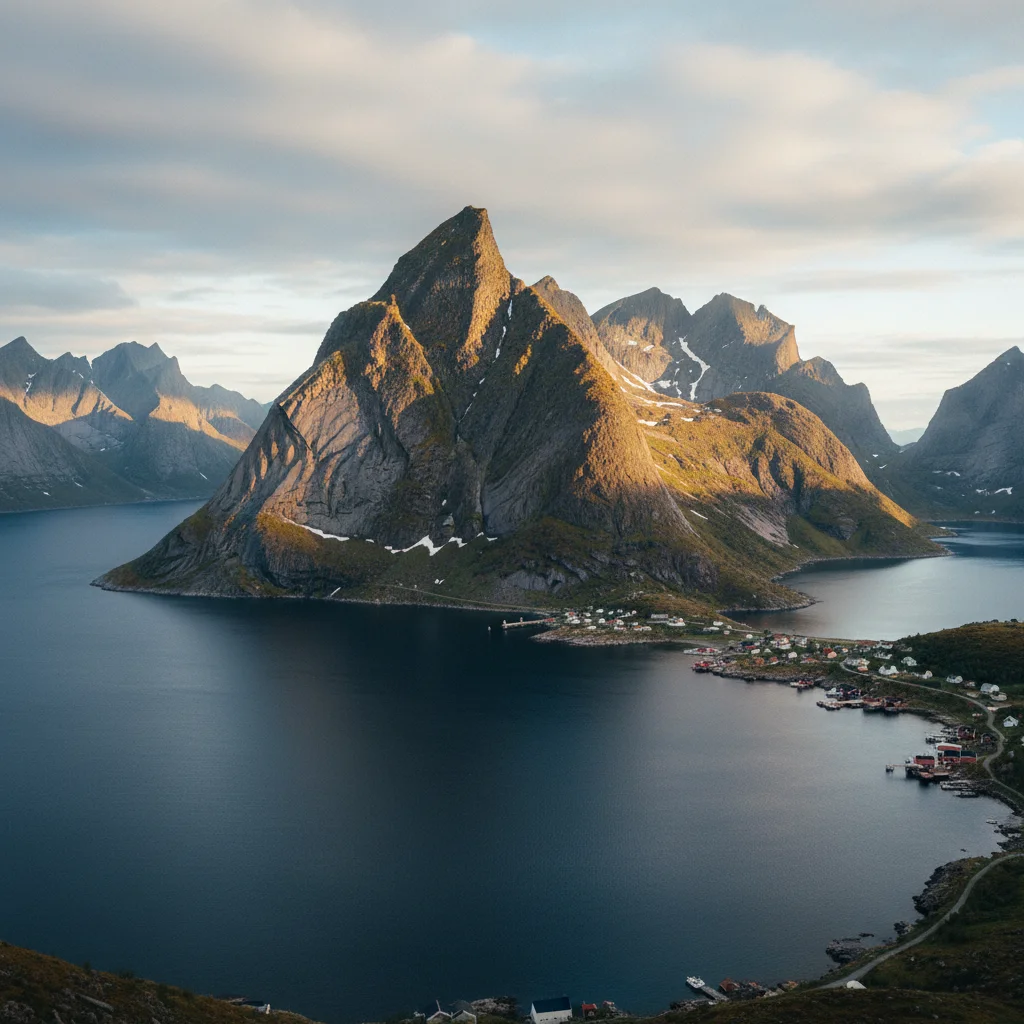 Der Berg Segla auf Senja mit seiner markanten Spitze
