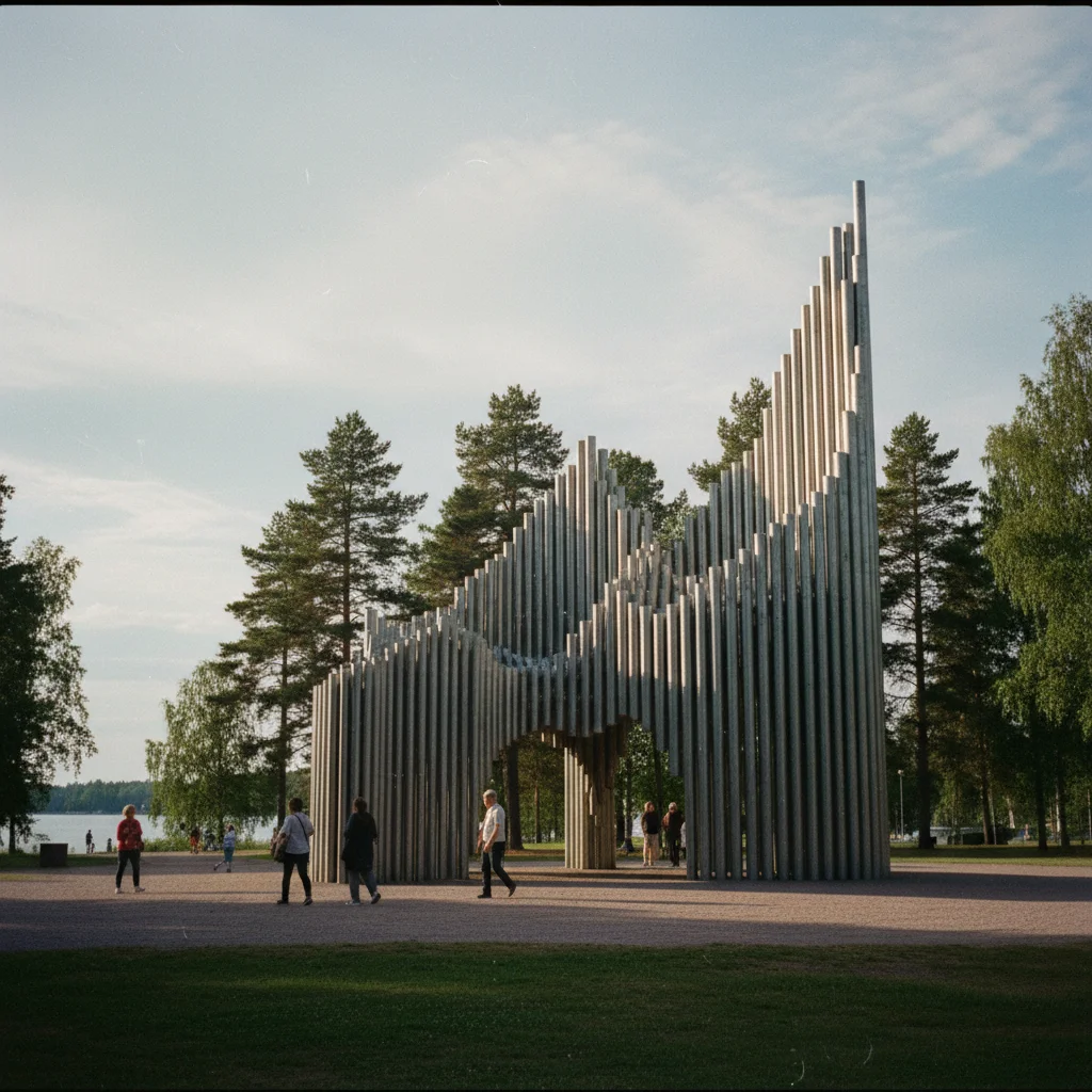 Das Sibelius-Denkmal im Sibelius-Park in Helsinki