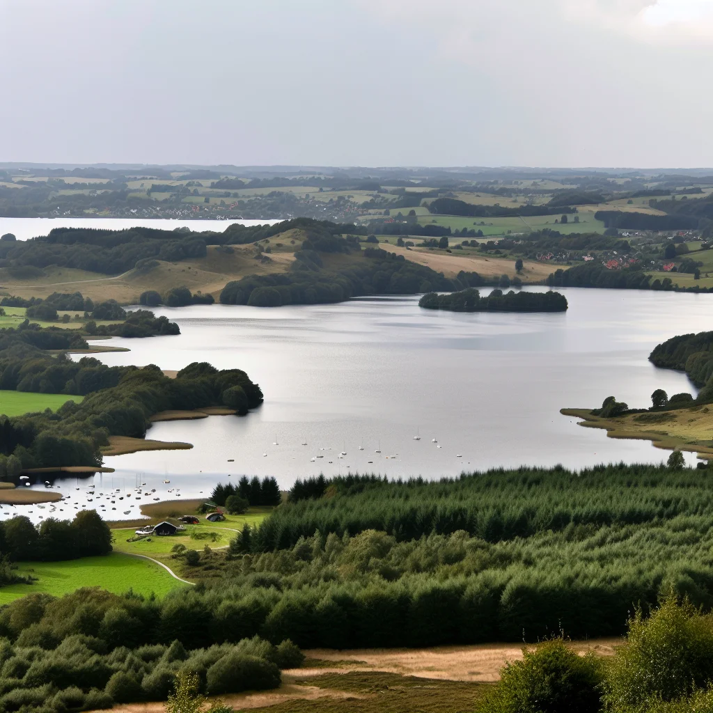 Panoramablick über das Seenhochland bei Silkeborg