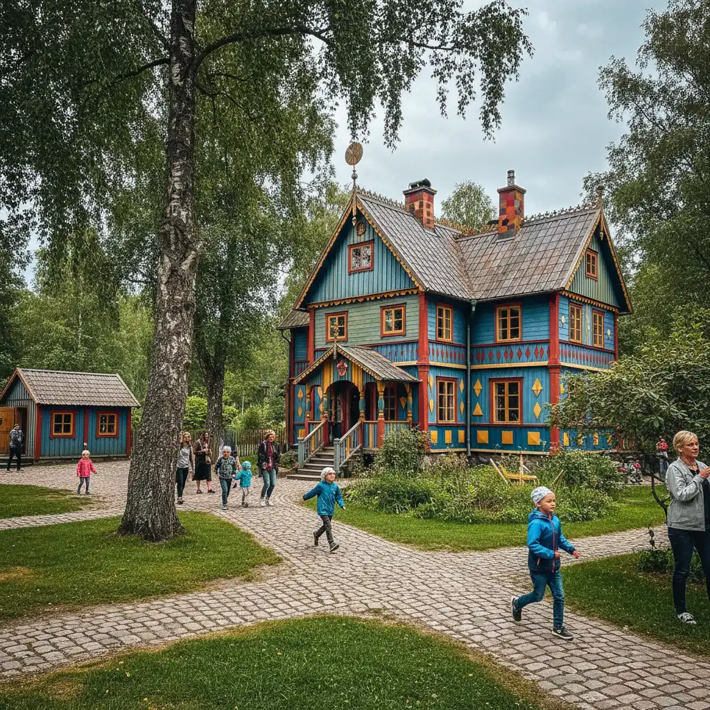 Astrid Lindgrens Welt in Vimmerby mit nachgebauter Villa Kunterbunt