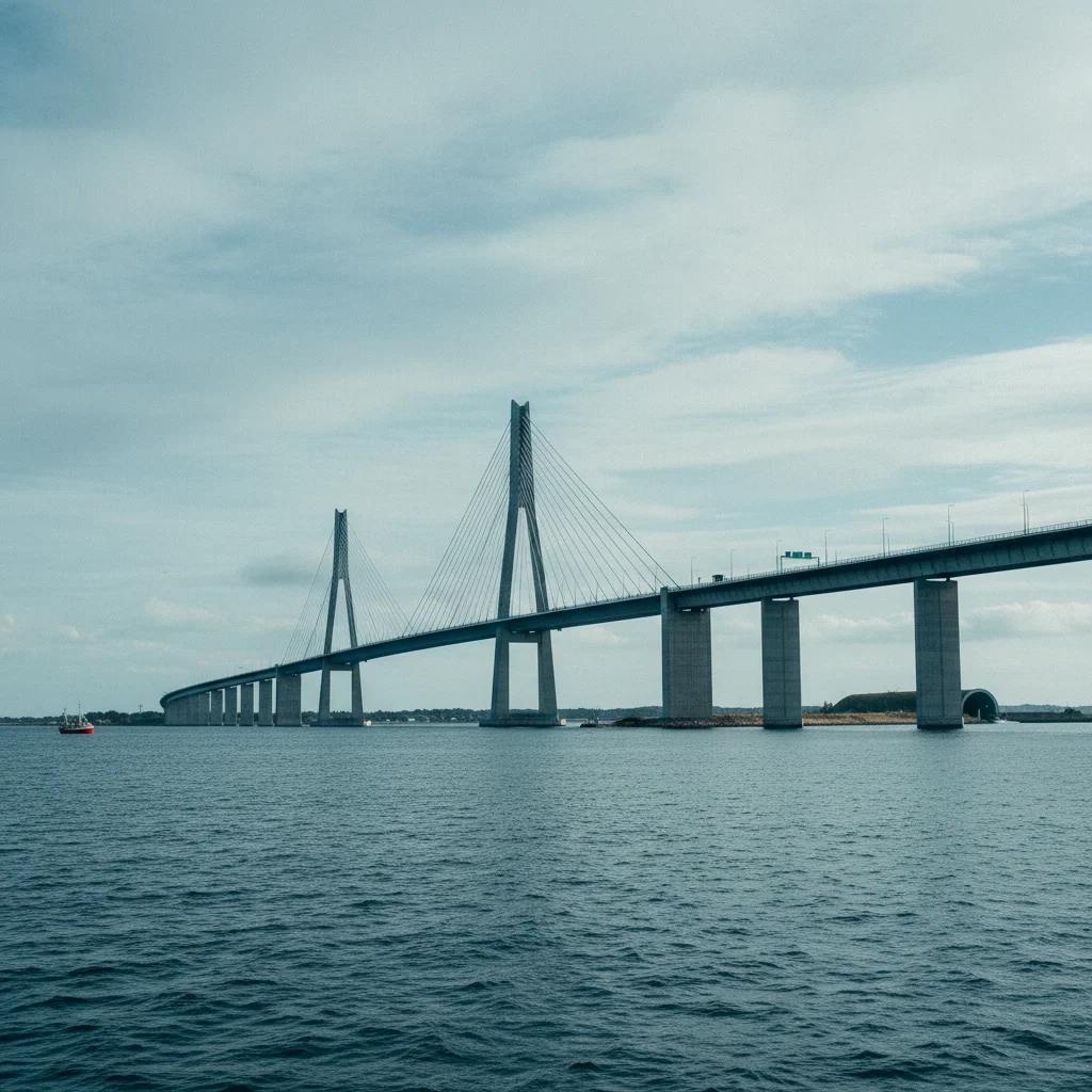 Öresundbrücke zwischen Dänemark und Schweden, bekannt aus der Serie The Bridge