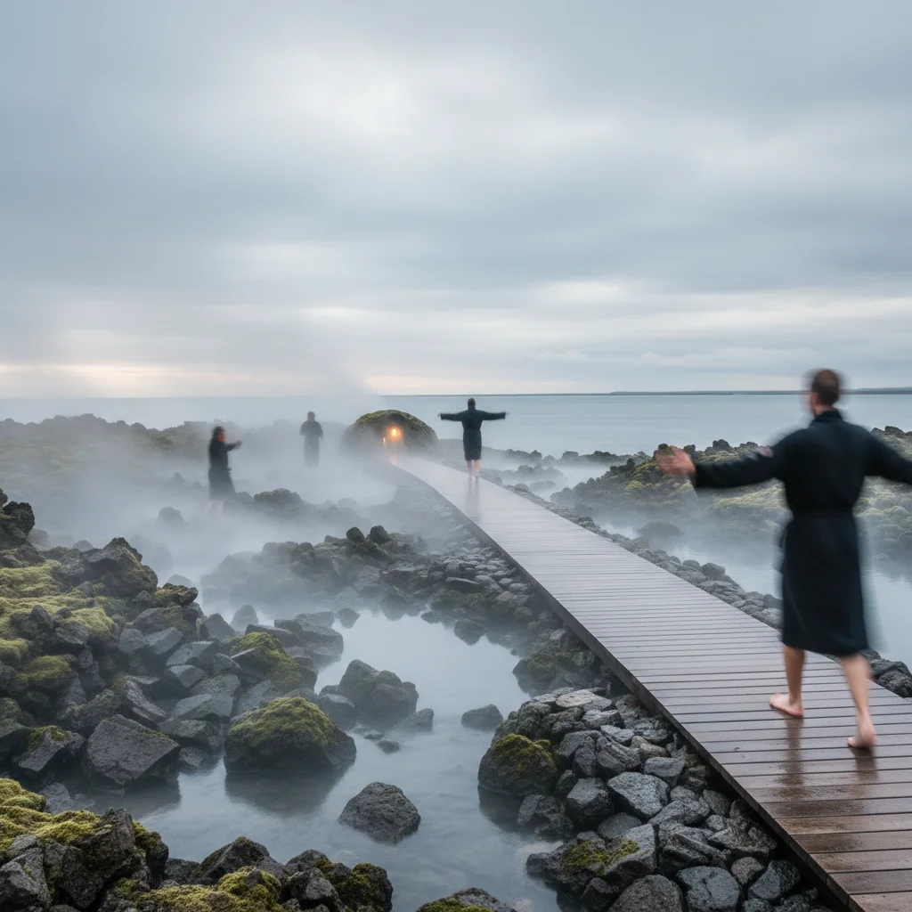 Bereich des Skjól Rituals in der Sky Lagoon