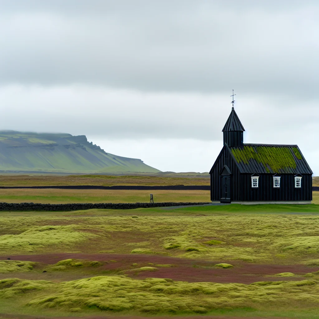 Búðarkirkja, die schwarze Kirche auf Snæfellsnes