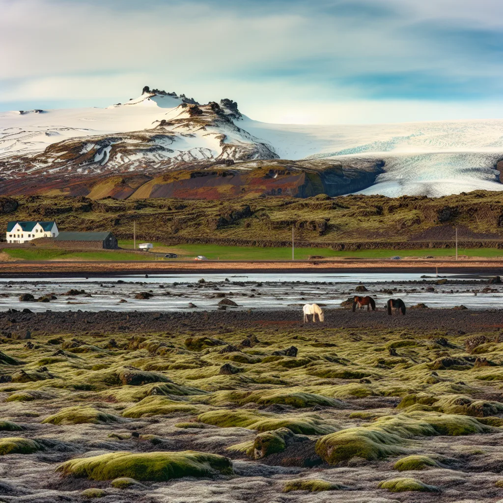 Der Snæfellsjökull Gletscher auf der Halbinsel Snæfellsnes