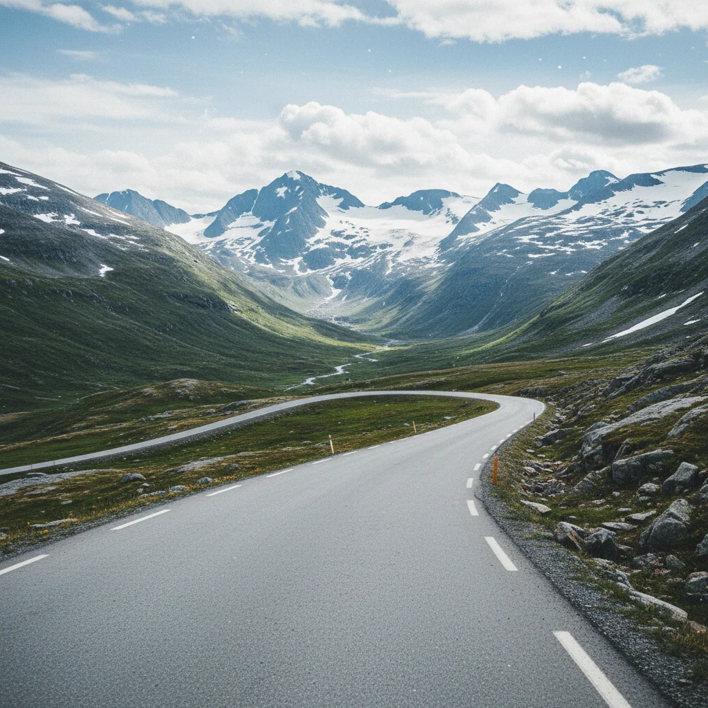 Panoramablick vom Sognefjellet über die Jotunheimen-Berge