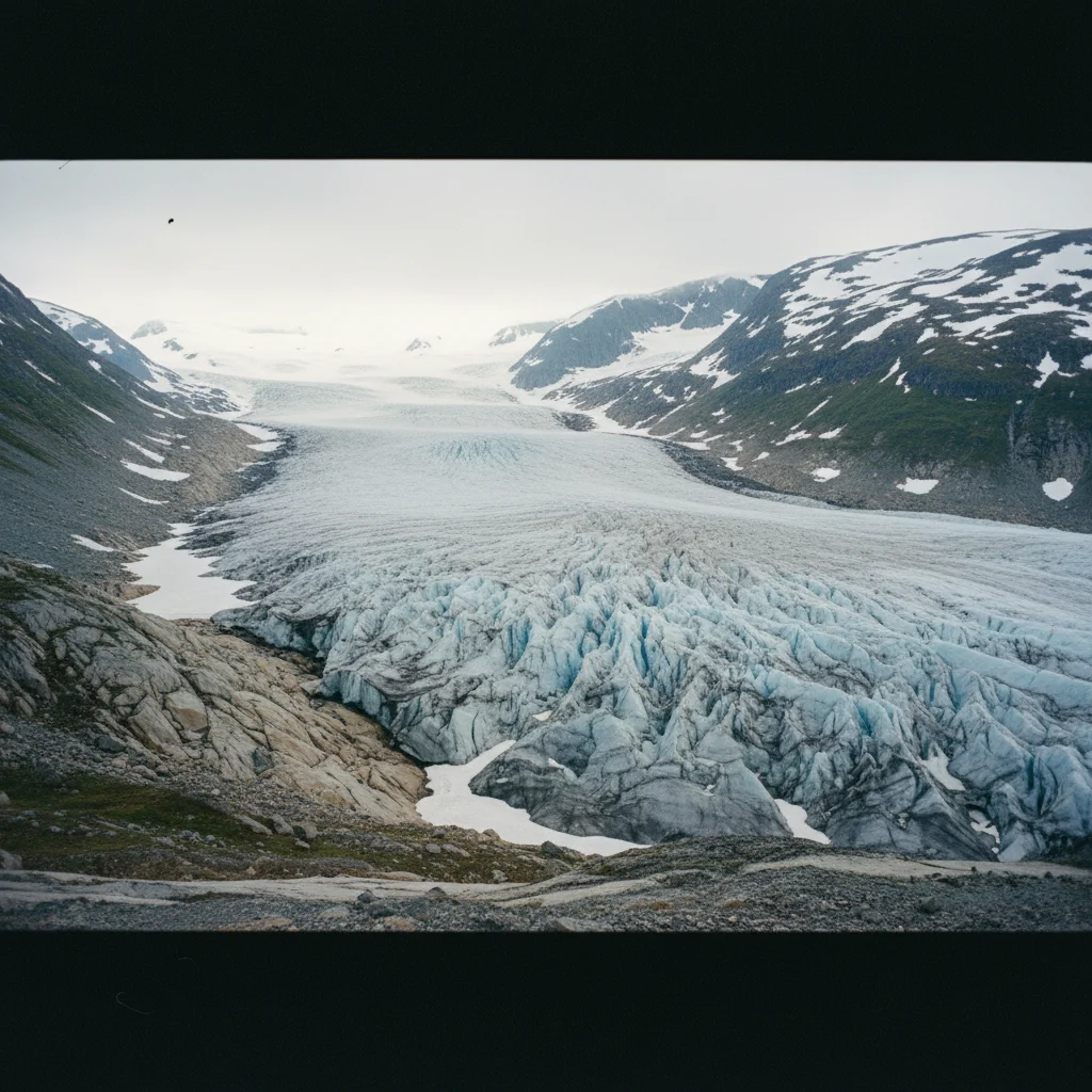 Gletscherzunge des Jostedalsbreen nahe dem Sognefjord