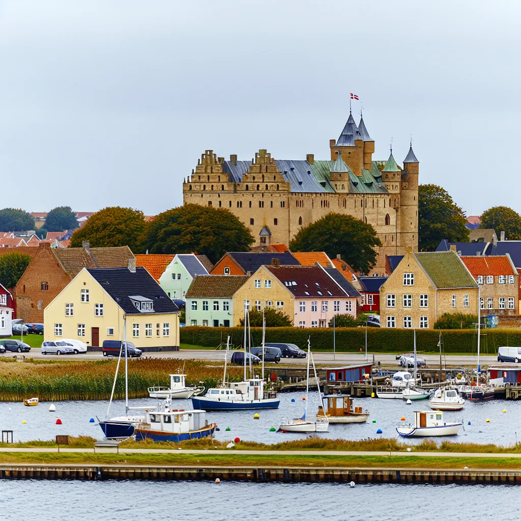 Schloss Sønderborg am Hafen an der südjütländischen Ostküste