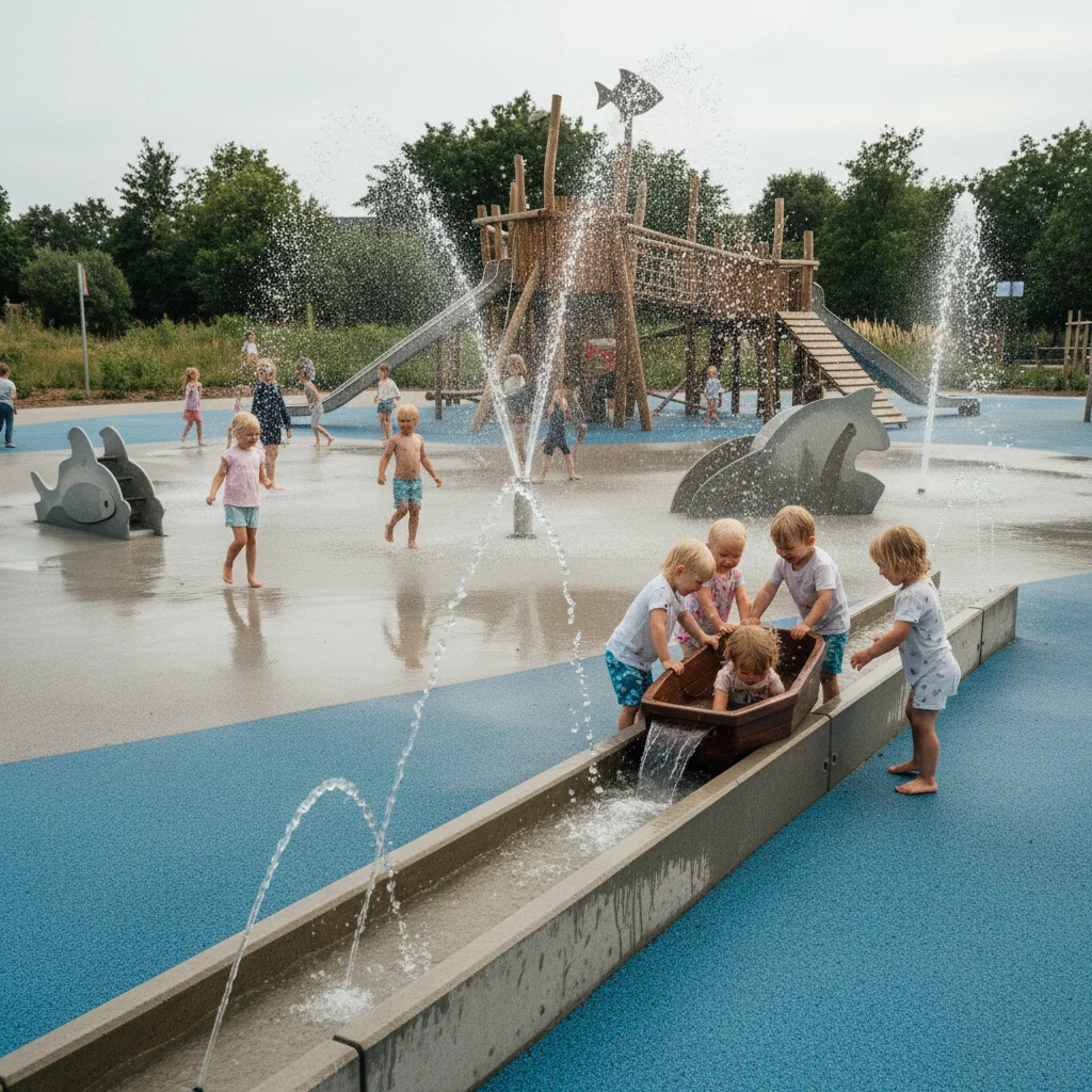 Wasserspielplatz in Dänemark