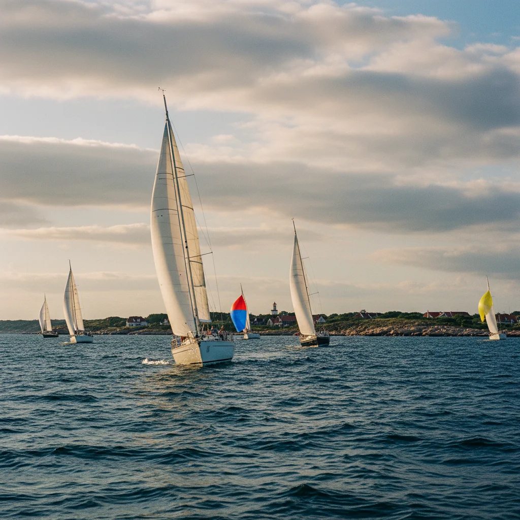 Segelregatta vor der dänischen Küste