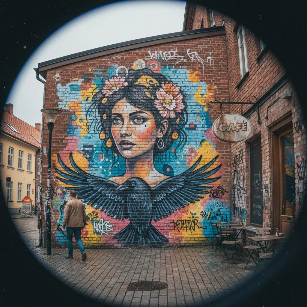 Street Art Wandbild in Stavanger