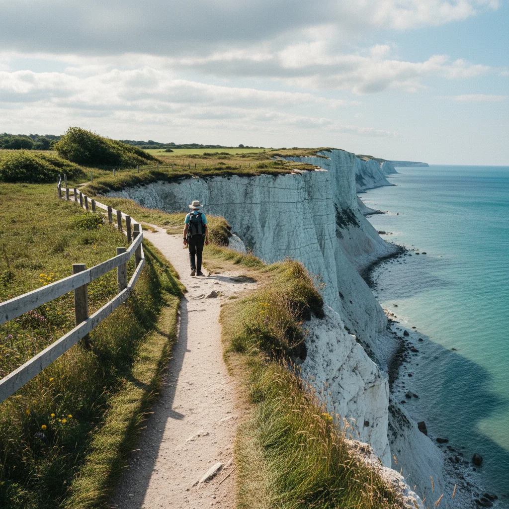 Wanderweg entlang der Klippenkante von Stevns Klint