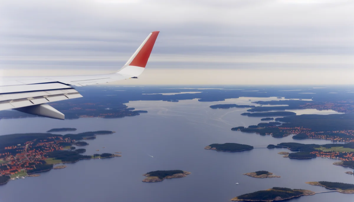Landeanflug auf Stockholm