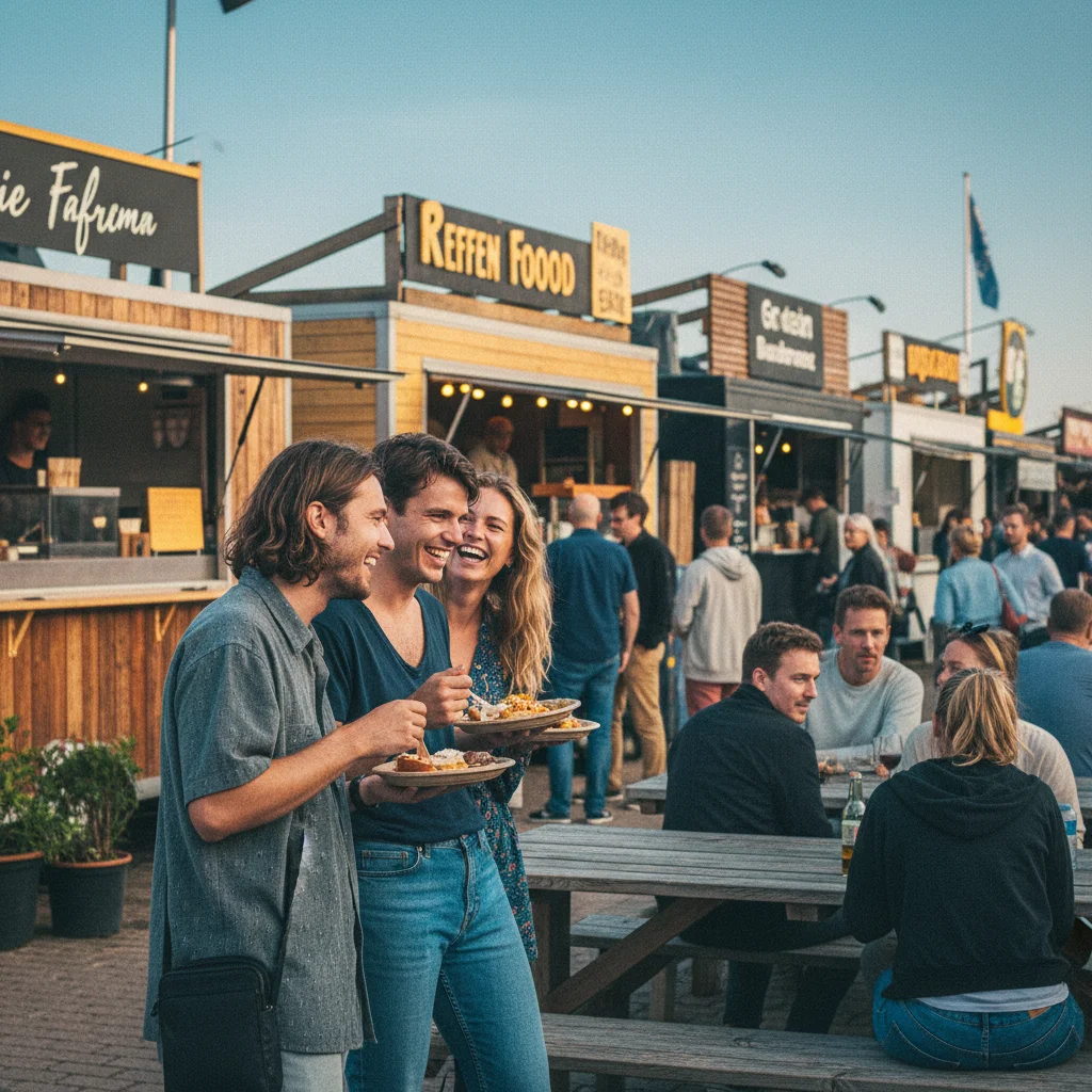 Reffen Street Food Markt auf Refshaleøen in Kopenhagen