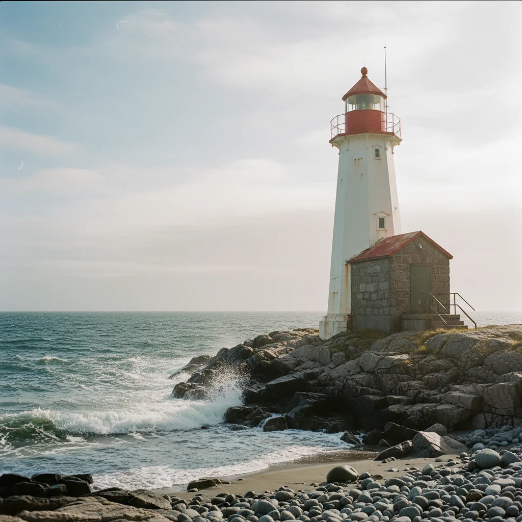 Leuchtturm an der Südküste Norwegens