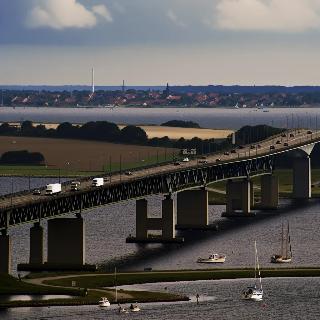 Die Brücke von Svendborg nach Tåsinge über den Svendborgsund
