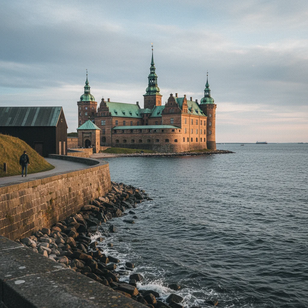 Schloss Kronborg in Helsingør an der dänischen Küste