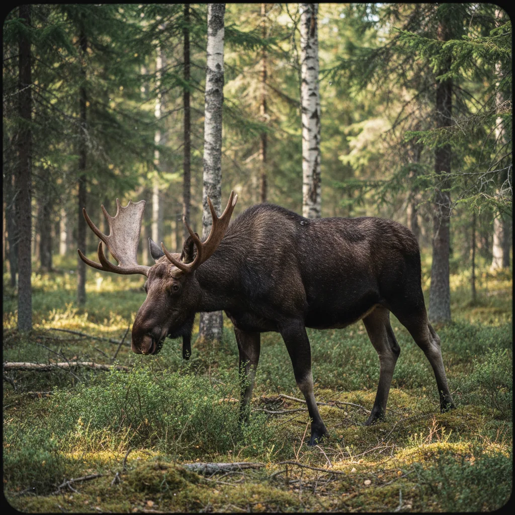 Elch in der norwegischen Wildnis