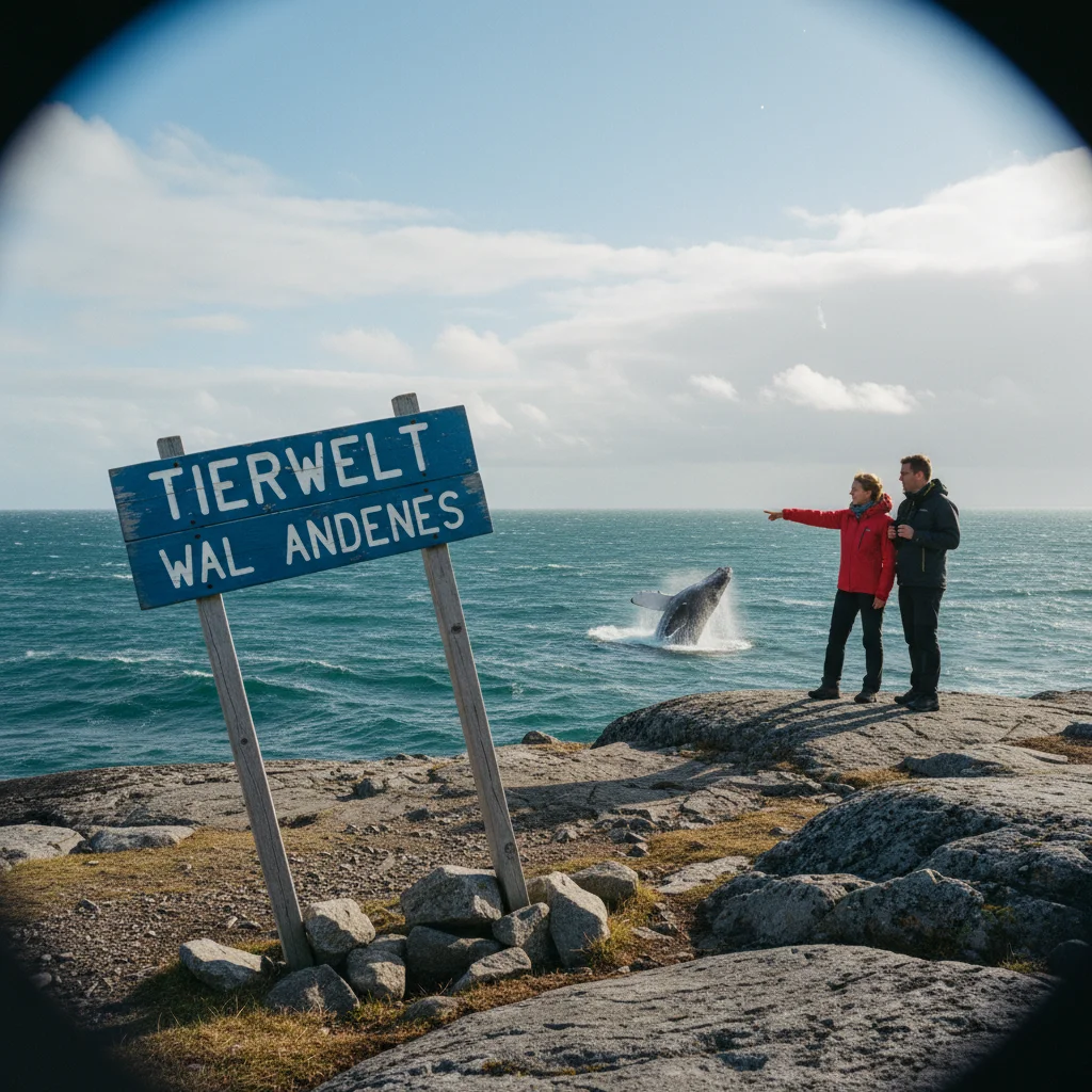 Pottwal taucht ab vor Andenes auf den Vesteraalen