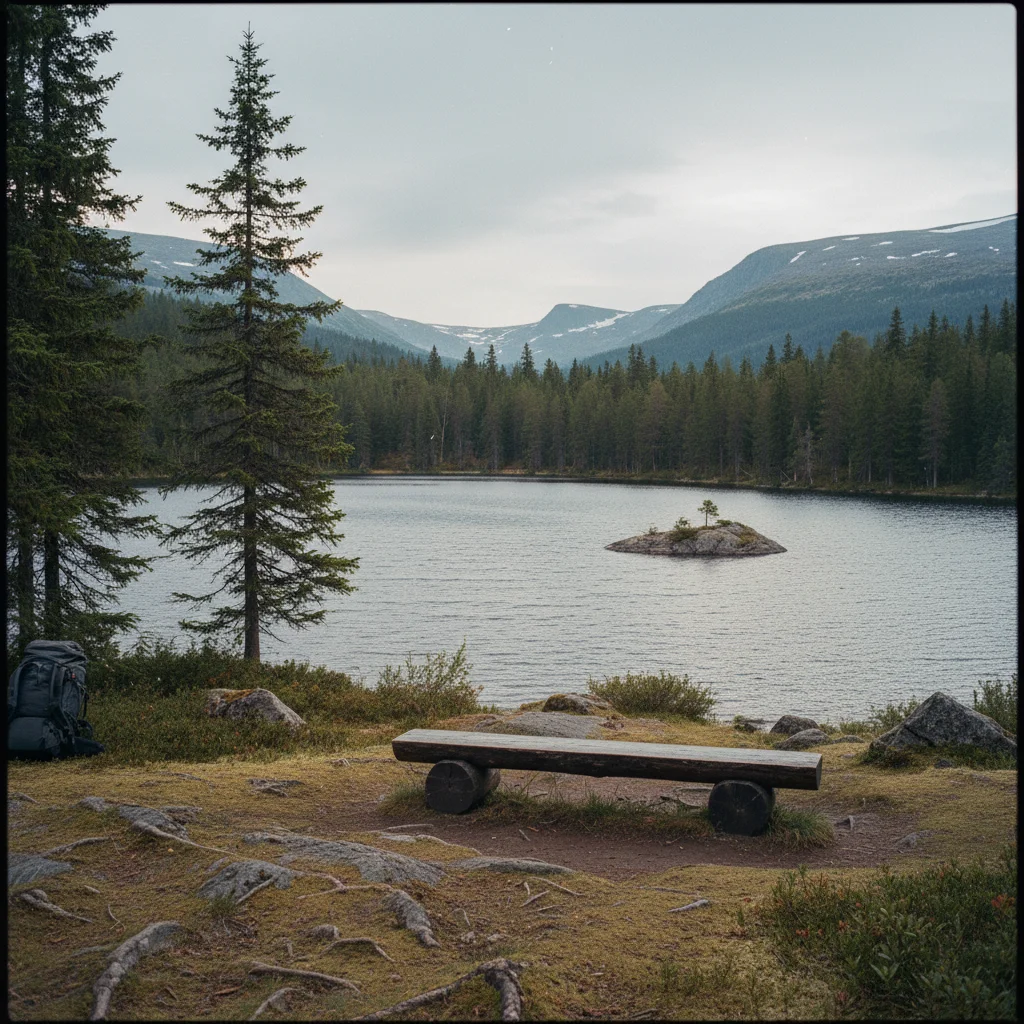 Bergsee in Norwegen mit klarem Wasser