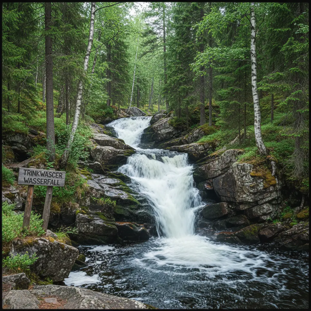 Wasserfall in der norwegischen Berglandschaft
