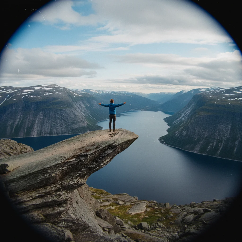 Trolltunga, die berühmte Felsformation in Hardanger