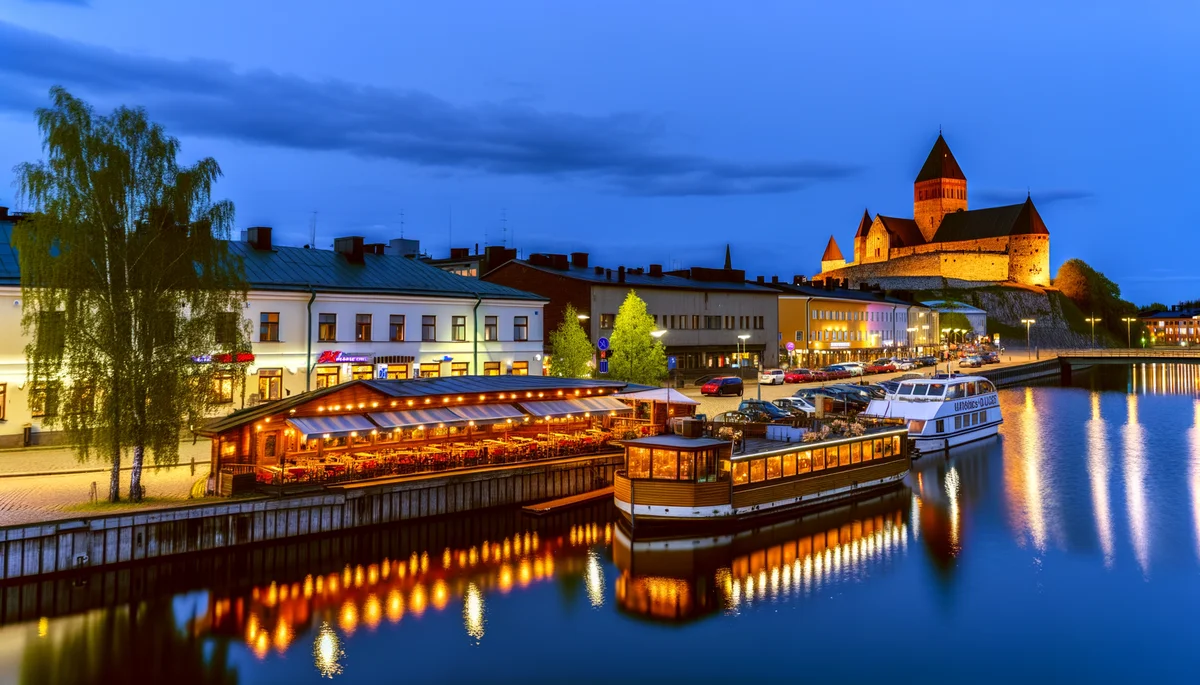 Turku bei Nacht