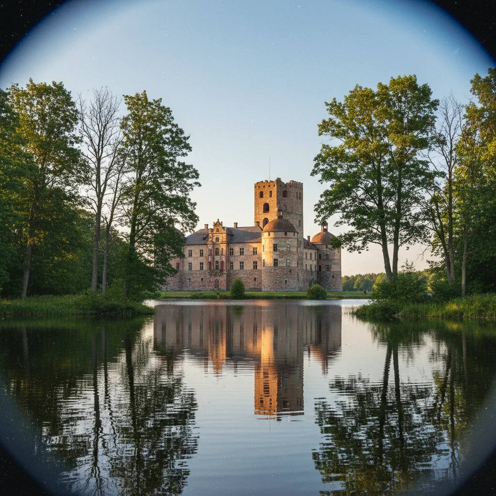 Schloss Skokloster am Mälaren, barockes Gebäude mit weißer Fassade und Wasserblick