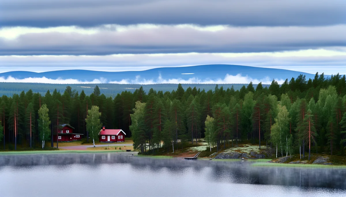 Värmland See mit Stuga