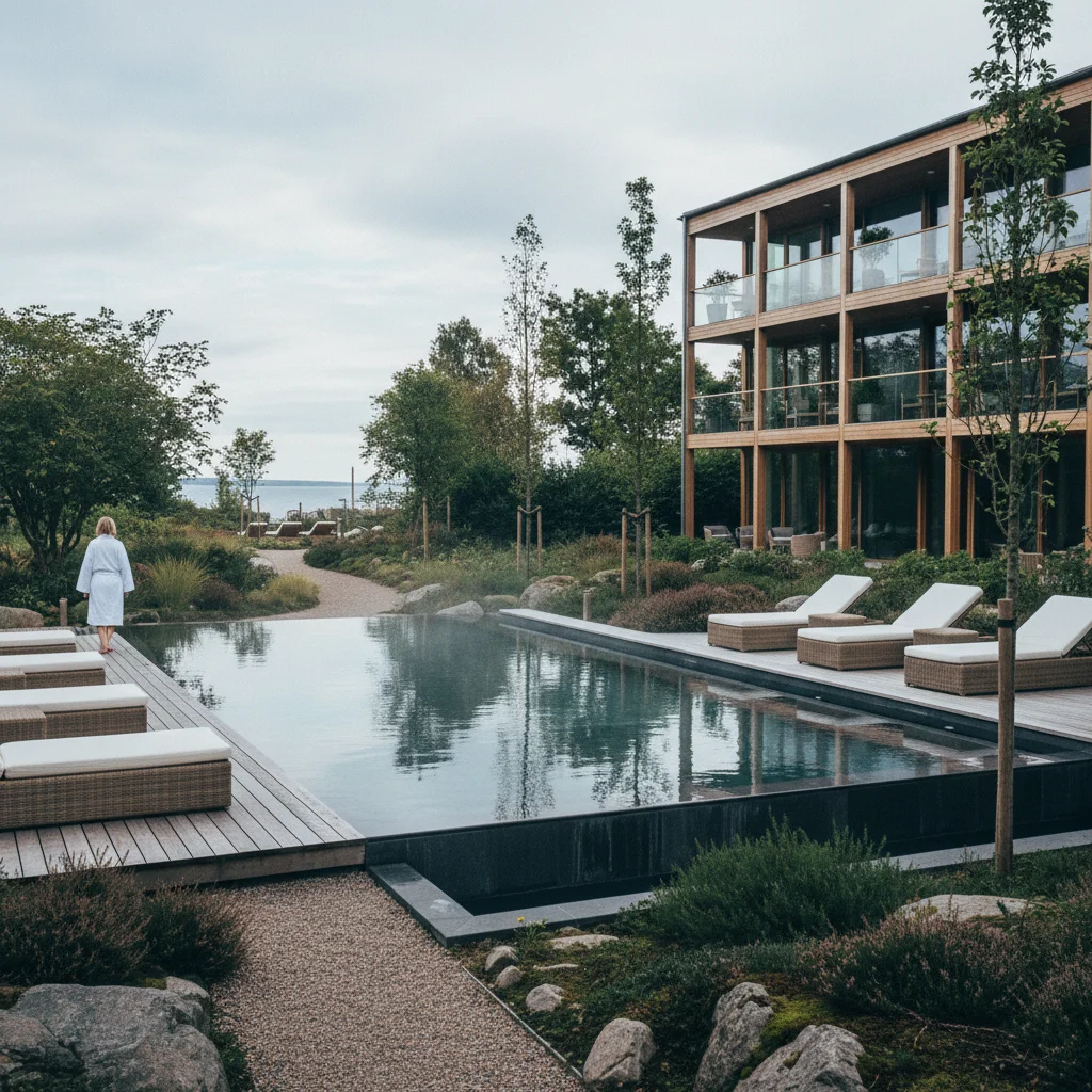 Luxuriöses Spa-Hotel in Dänemark mit Pool und Gartenanlage