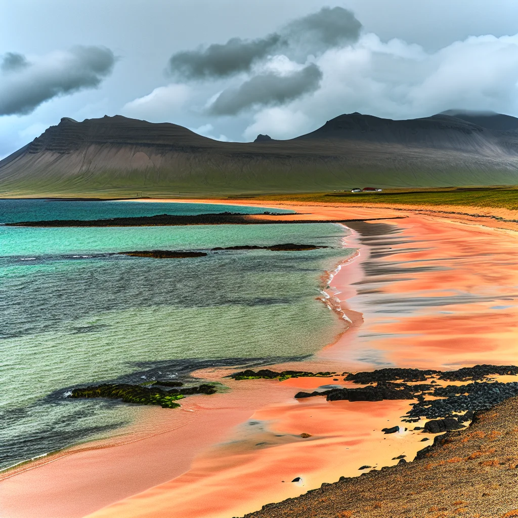 Rauðasandur, der rote Strand an der Südküste der Westfjorde