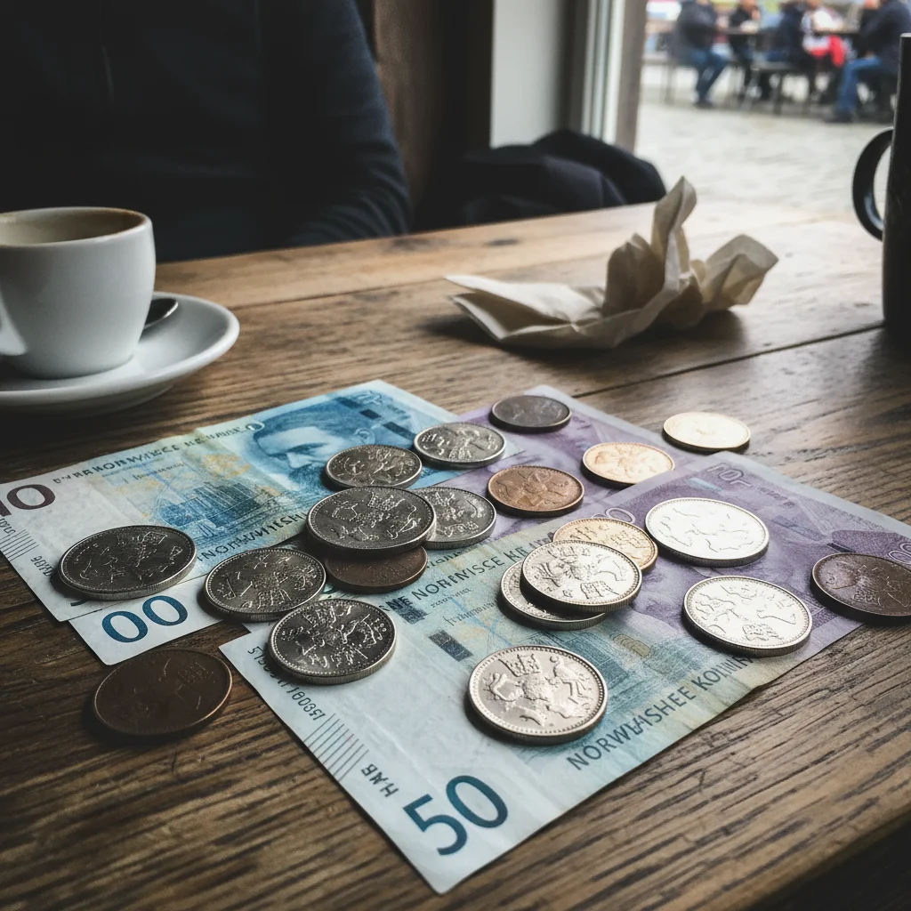 Norwegische Kronen Münzen und Scheine