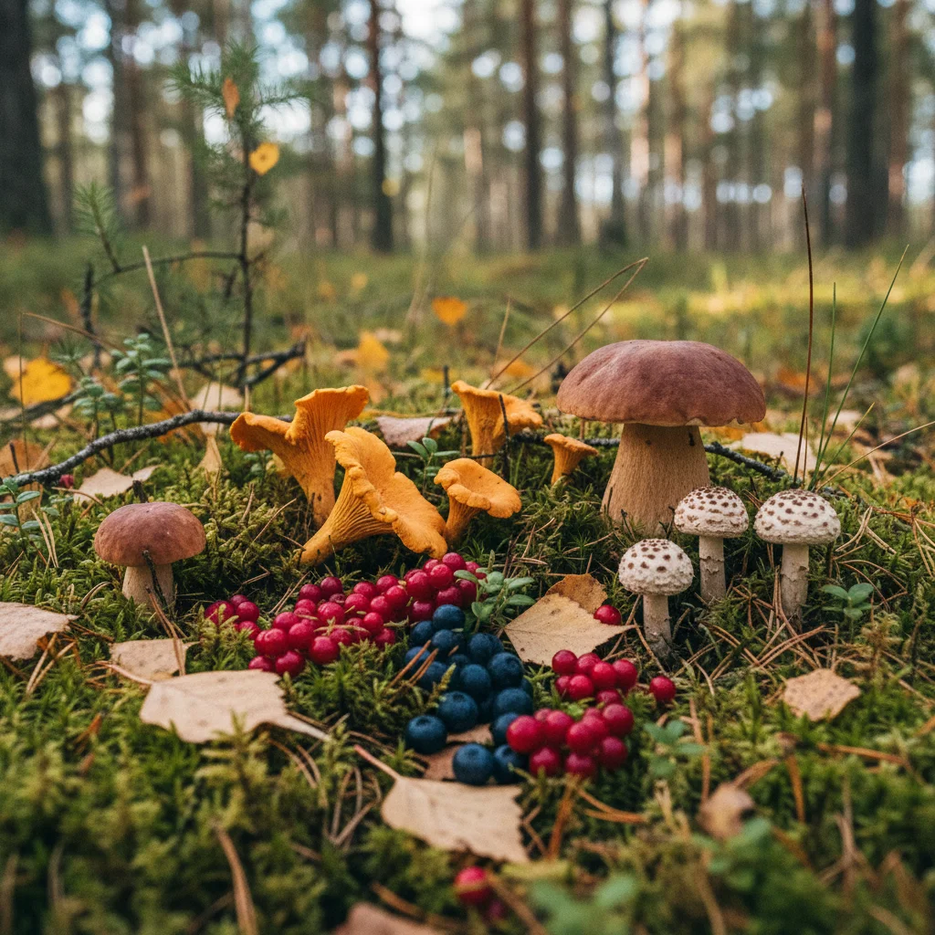 Beeren und Pilze sammeln in Finnland