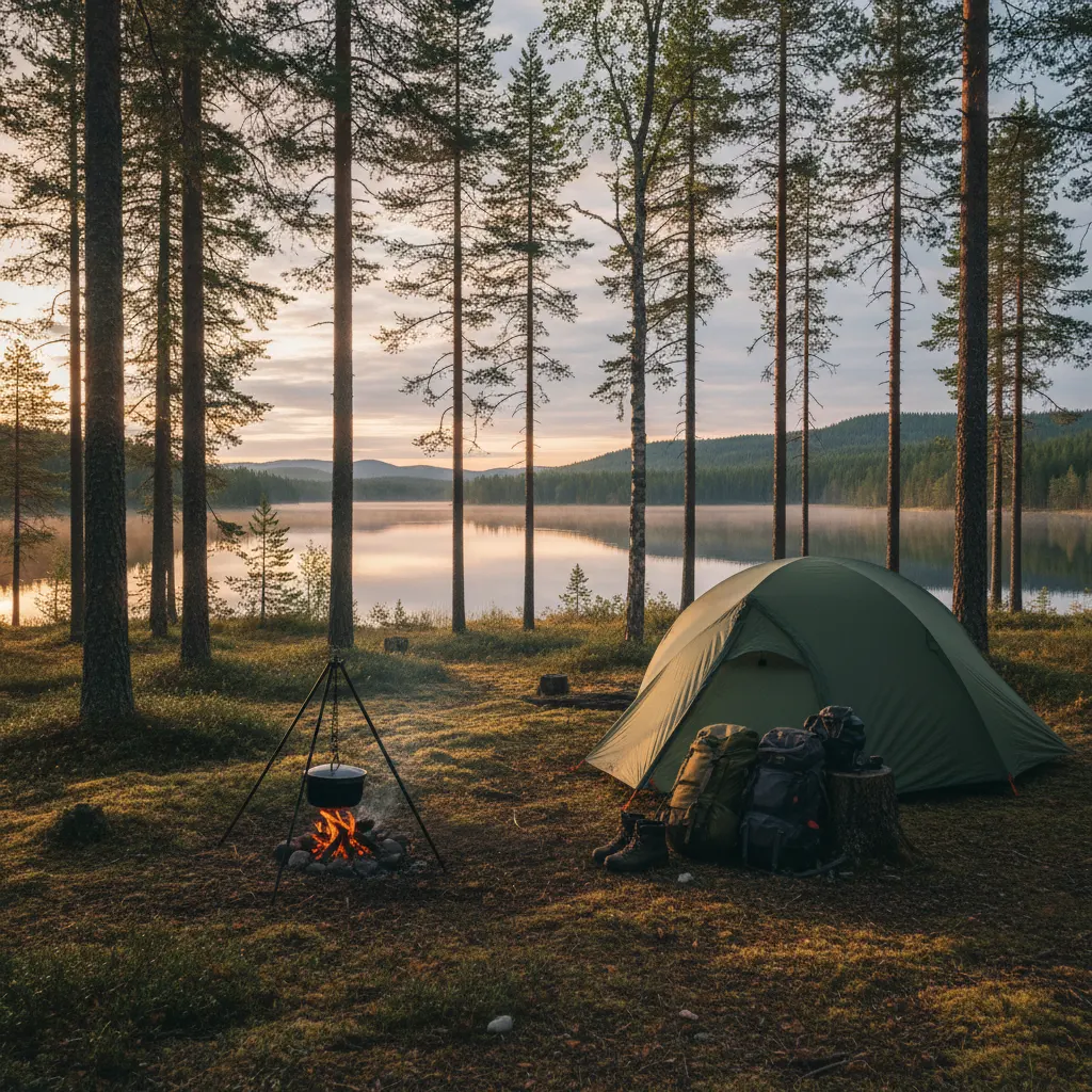 Camping in Finnland