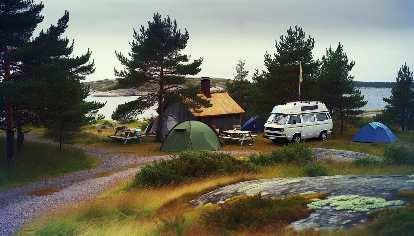 Camping in Island