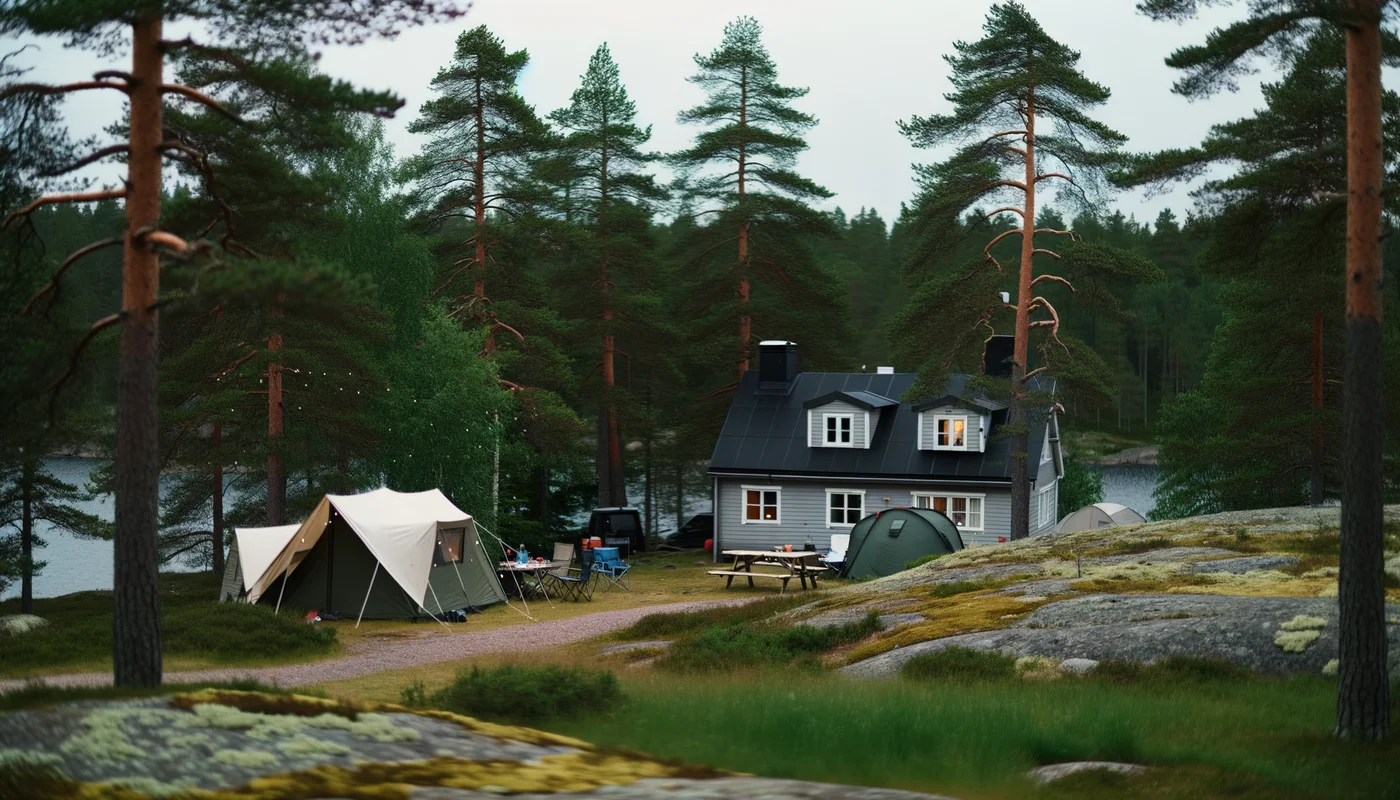 Camping in Schweden
