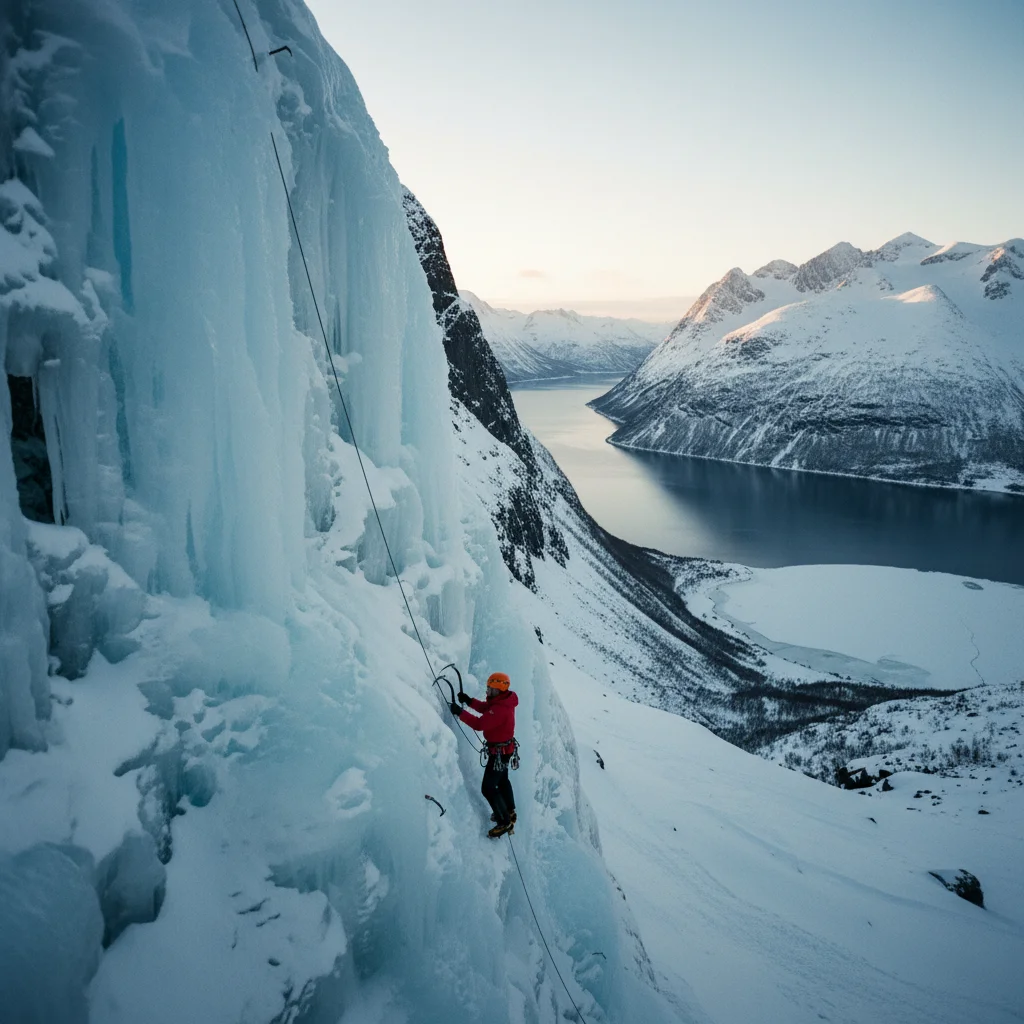 Eisklettern in Norwegen