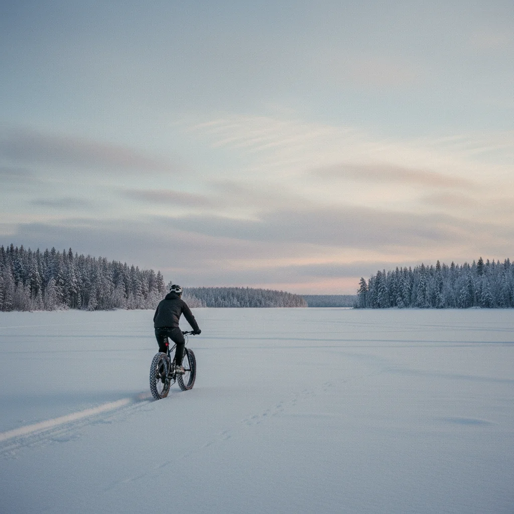 Fatbiken in Finnland