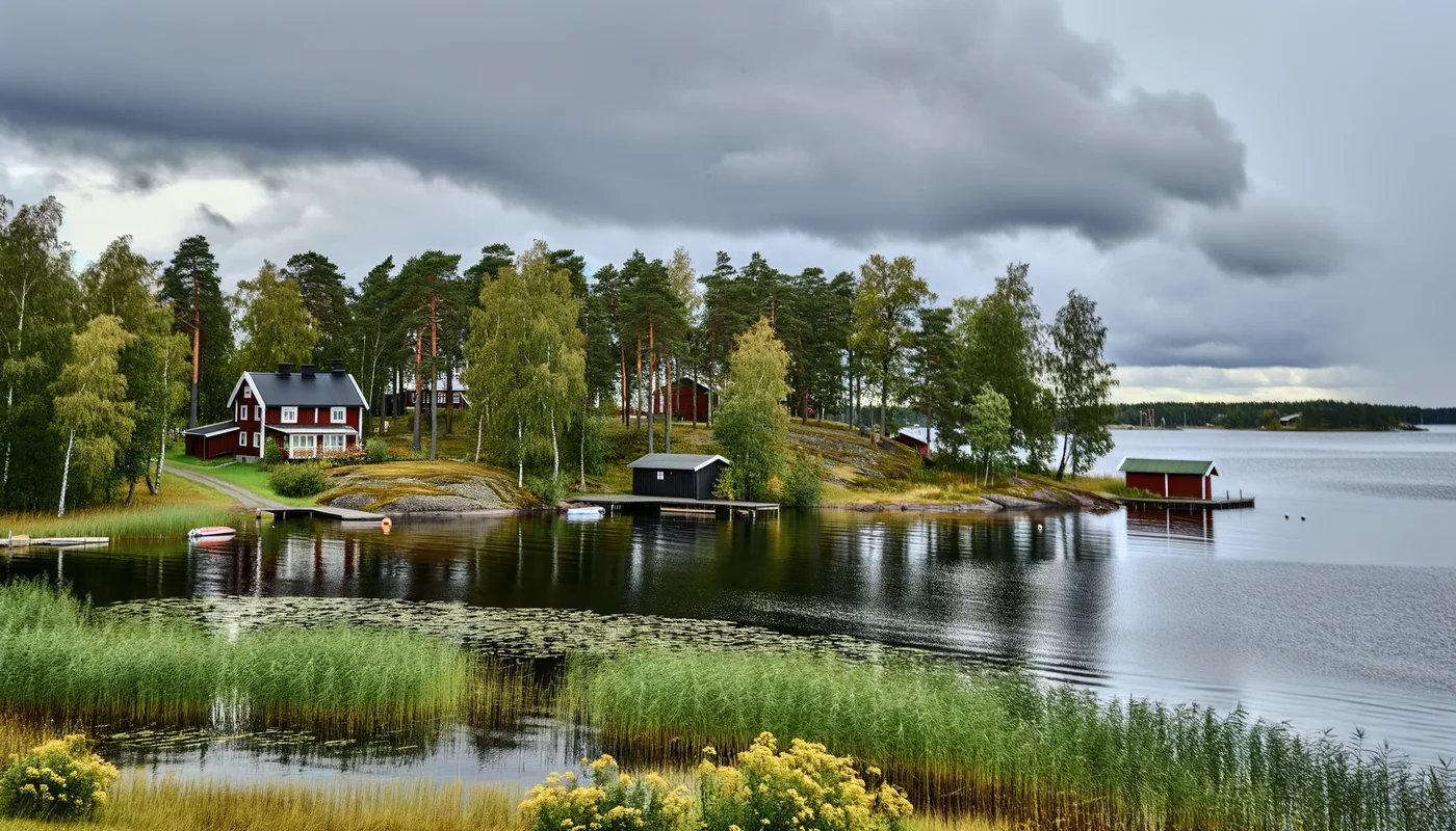 Ferienhaus am See in Schweden