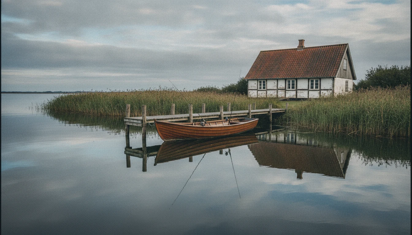 Ferienhaus Dänemark mit Angelboot