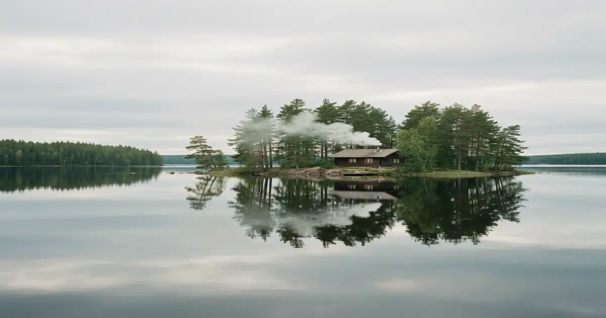 Mökki am Saimaa-See